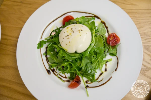Burrata at Al Vicoletto near Union Square, NYC