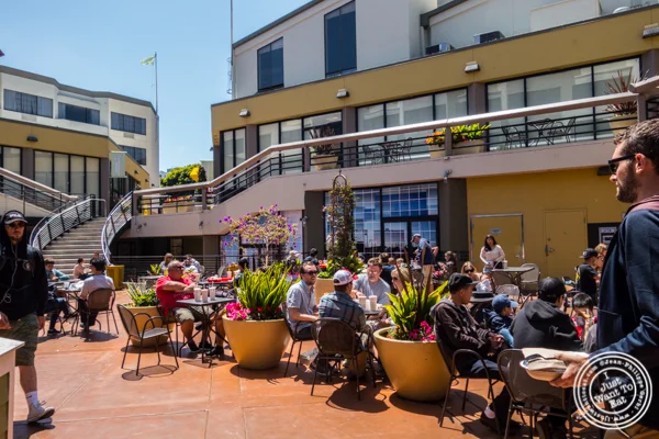 Patio at In-N-Out Burger in San Francisco, CA