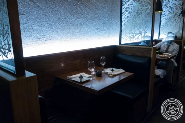 Booth at Natsumi Tapas in NYC, NY
