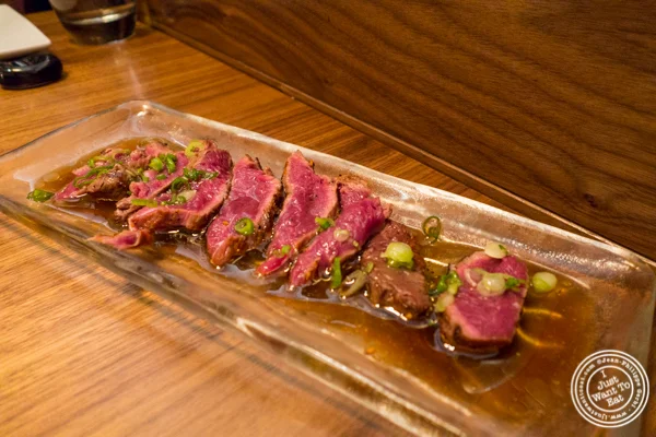 Filet mignon tataki at Natsumi Tapas in NYC, NY
