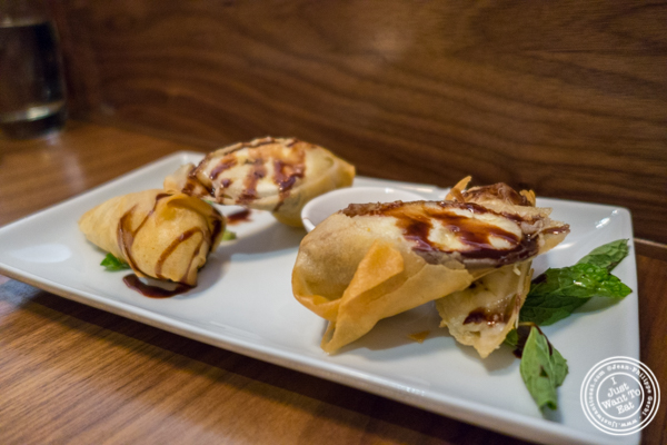 Banana Spring rolls at Natsumi Tapas in NYC, NY