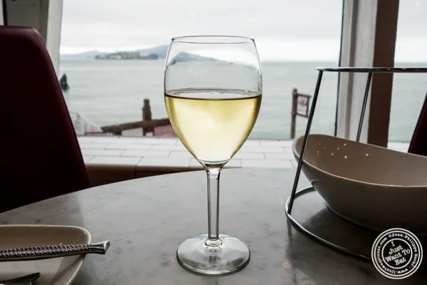 Schmitt Sohne Riesling wine from Germany at The Franciscan Crab Restaurant in San Francisco, California