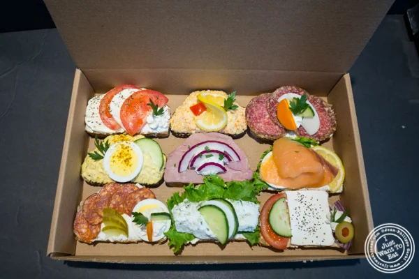 Box of Sandwich at Duran Sandwiches in NYC, NY