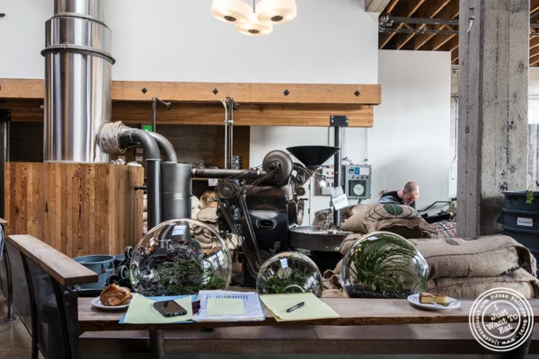 Roasting machine at Sightglass Coffee in San Francisco, CA