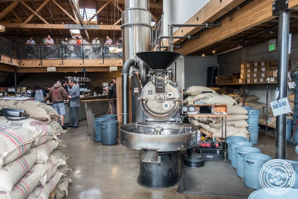 Roasting machine at Sightglass Coffee in San Francisco, CA