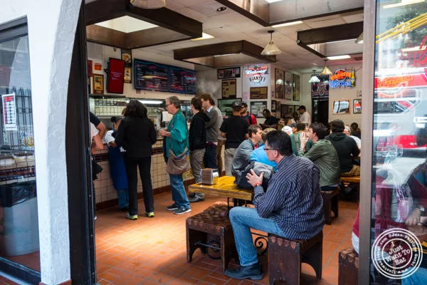 Dining room at La Taqueria in San Francisco, CA