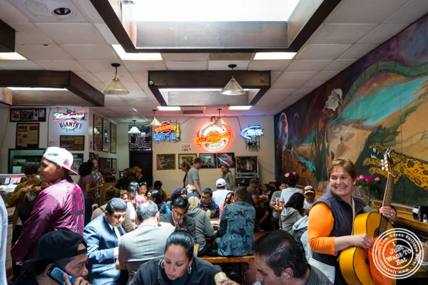 Dining room at La Taqueria in San Francisco, CA