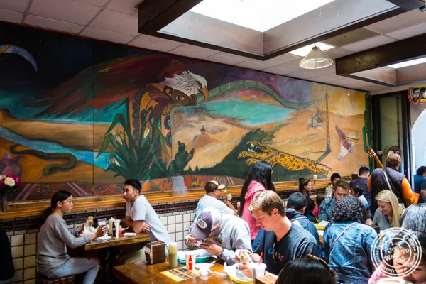 Dining room at La Taqueria in San Francisco, CA