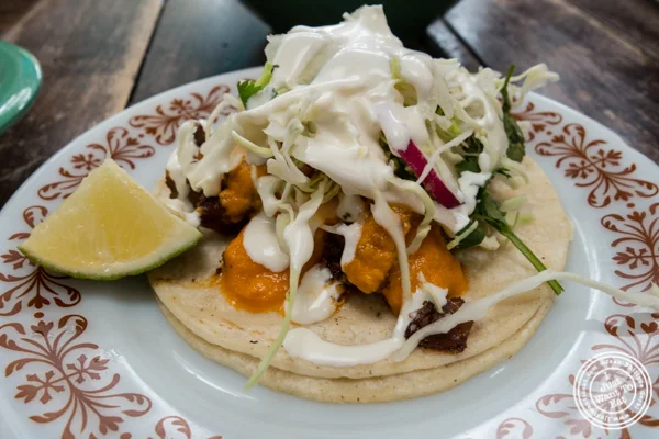 Pollo al pastor taco at La Cholita Linda in Oakland, CA