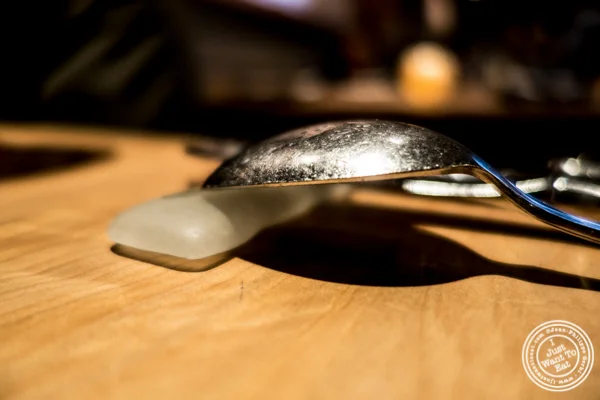 Utensils rest at The Perennial in San Francisco, CA