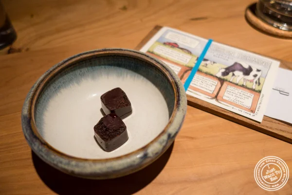 Homemade chocolates at The Perennial in San Francisco, CA