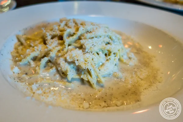 Spaghetti al cacio e pepe at Ideale in San Francisco, CA