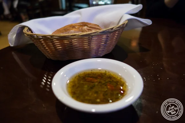 Bread and olive oil at SOMA in South Market, San Francisco, CA