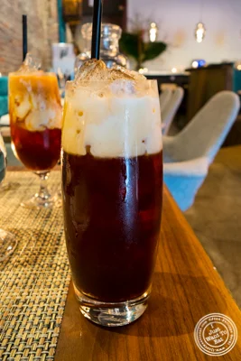 Thai iced tea at Samui in Fort Greene, Brooklyn