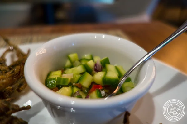 Cucumber relish at Samui in Fort Greene, Brooklyn