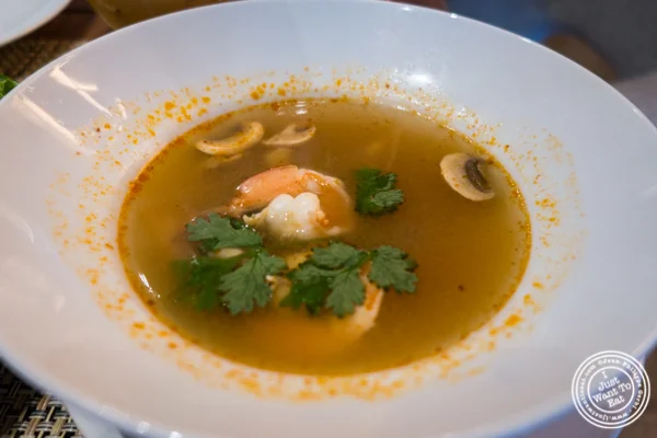 Tom Yum Kung: spicy shrimp at Samui in Fort Greene, Brooklyn
