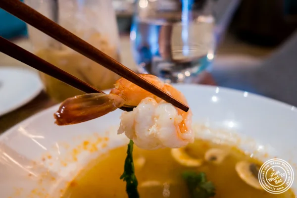 Tom Yum Kung: spicy shrimp at Samui in Fort Greene, Brooklyn