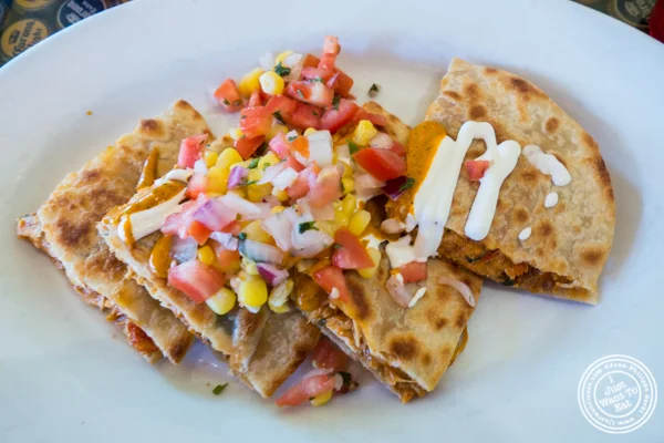 Chicken quesadilla at El Centro in Hell's Kitchen, NYC
