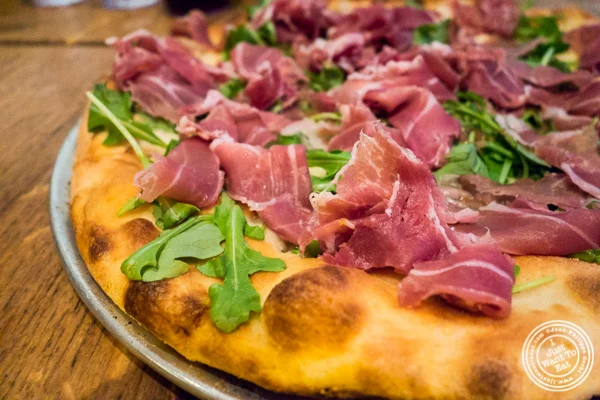 Romana pizza at Adrienne's Pizzabar in the Financial District, NYC