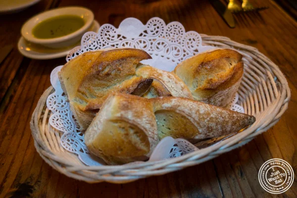 Epi bread at Chez Jacqueline in Soho, NYC, NY