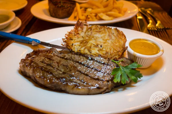 Sirloin at Chez Jacqueline in Soho, NYC, NY
