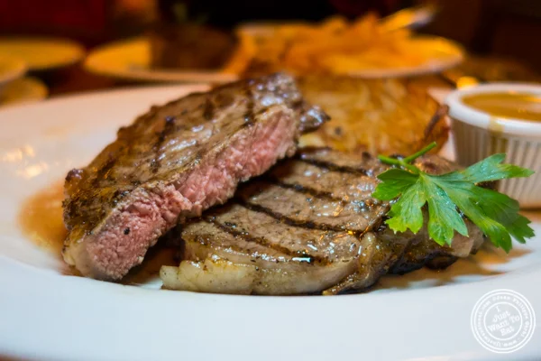 Sirloin at Chez Jacqueline in Soho, NYC, NY