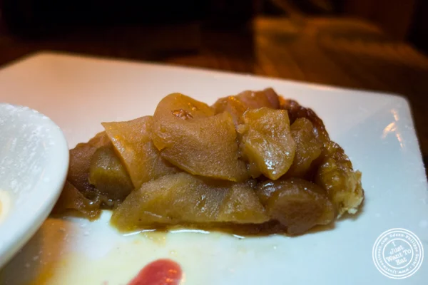 Tarte tatin at Chez Jacqueline in Soho, NYC, NY