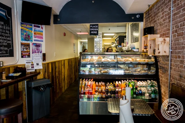 Counter at Empanadas Café in Hoboken, NJ