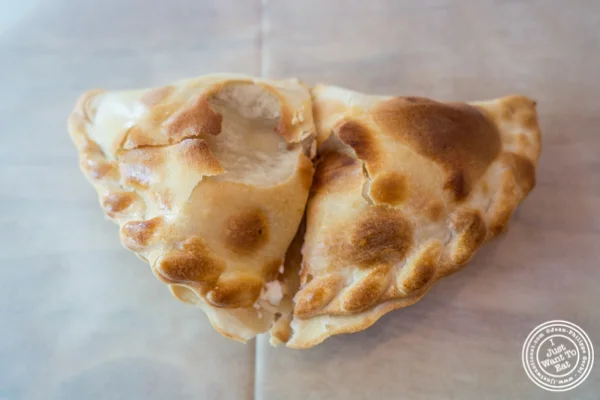 Guava and cheese empanada at Empanadas Café in Hoboken, NJ
