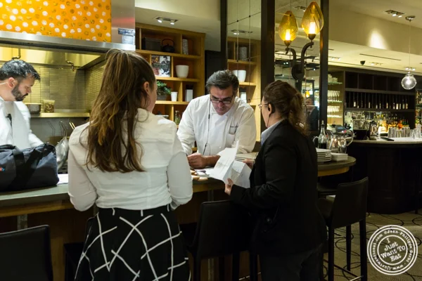 Chef Todd English at Todd English Food Hall at the Plaza in NYC, New York