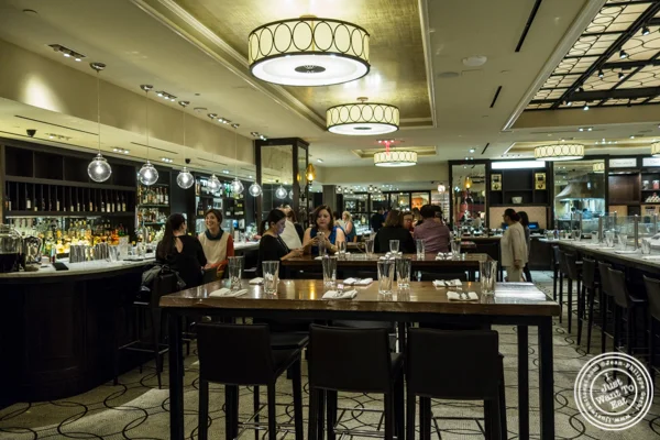 Dining room at Todd English Food Hall at the Plaza in NYC, New York