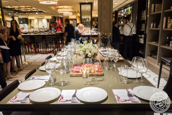 Table at Todd English Food Hall at the Plaza in NYC, New York
