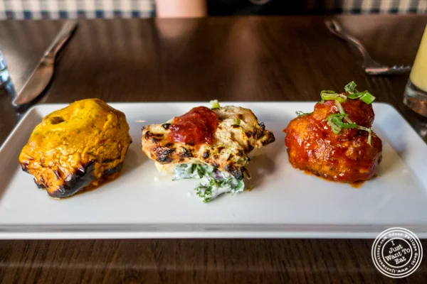 Tandoori vegetarian tasting at Kurry Qulture in Astoria, Queens