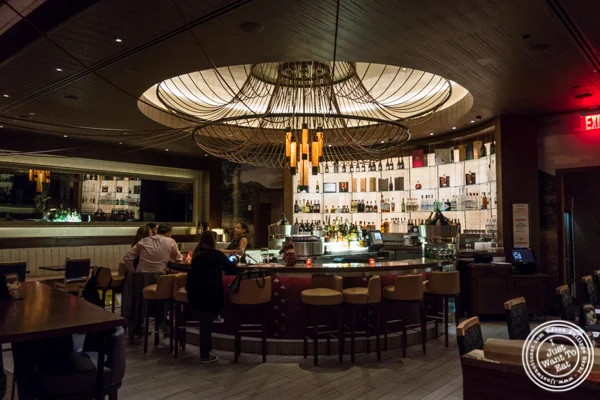 Bar on the 2nd floor at Fogo de Chao in NYC, New York