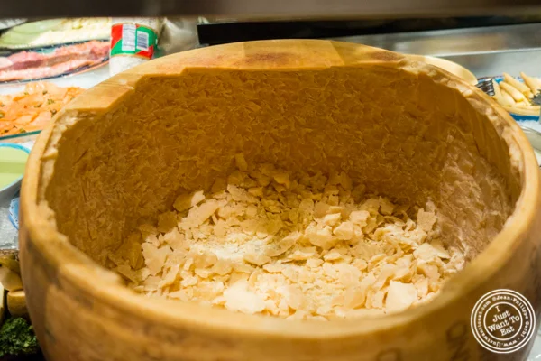 Parmesan cheese at Fogo de Chao in NYC, New York