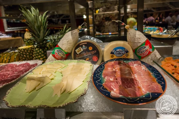 Salumi and cheese at Fogo de Chao in NYC, New York