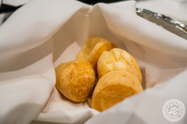Pao de quejo at Fogo de Chao in NYC, New York