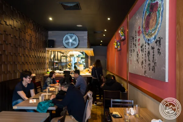 Dining room at Mentoku Ramen in Hell's Kitchen