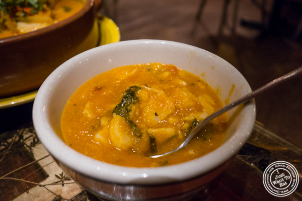 Mocqueca de peixe mash at Beija Flor, Long Island City