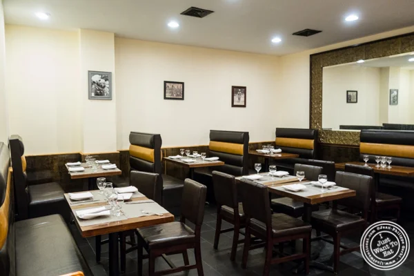 Back dining room at Lala Sahab in NYC, New York
