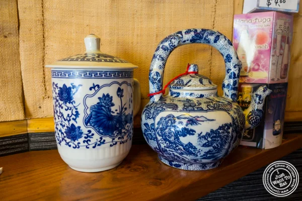 Tea set at Cho-Ko Ramen in the Lower East Side, NYC