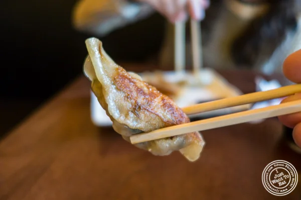 Pork gyoza at Cho-Ko Ramen in the Lower East Side, NYC