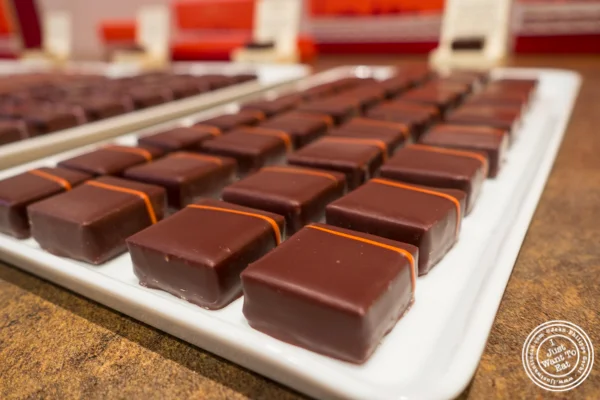 Cocktail attire chocolate at La Maison du Chocolat, Upper East Side, NYC, New York