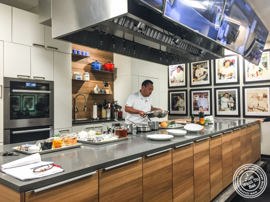 Chef Hooni Kim at De Gustibus Cooking School at Macy's, NYC, NY