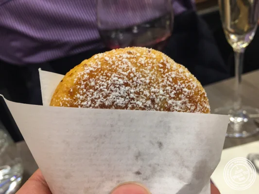Caramel filled Korean pan fried donuts "hotteok" at De Gustibus Cooking School at Macy's, NYC, NY