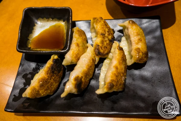 Fried pork gyoza at Sake Bar Hagi 46 in Hell's Kitchen, NYC