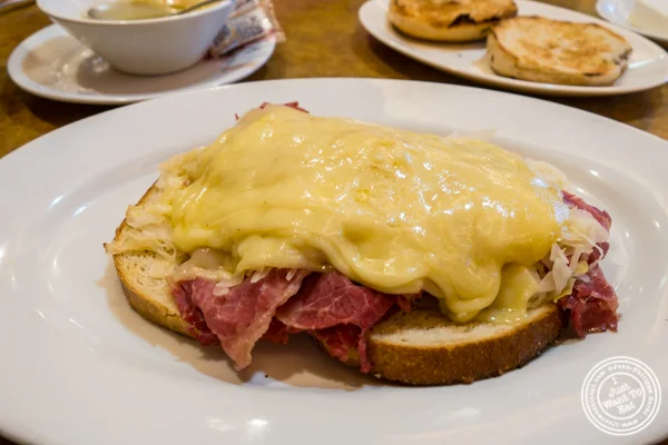 Corned beef reuben at Stage Door Deli in Hell's Kitchen