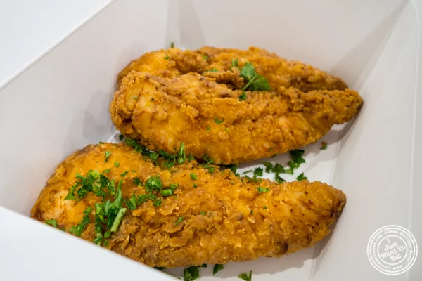 Chicken strips at Sticky's Finger Joint in Hell's Kitchen, NYC
