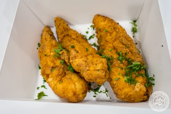 Chicken strips at Sticky's Finger Joint in Hell's Kitchen, NYC