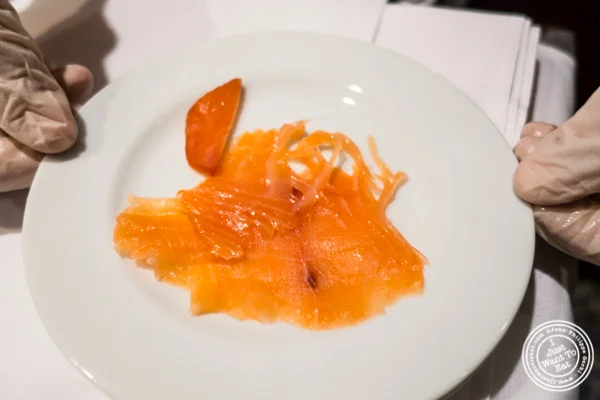 Smoked salmon at Petrossian in NYC, New York
